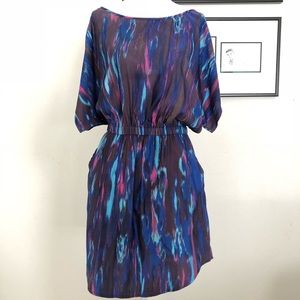 Colorful cinched dress
